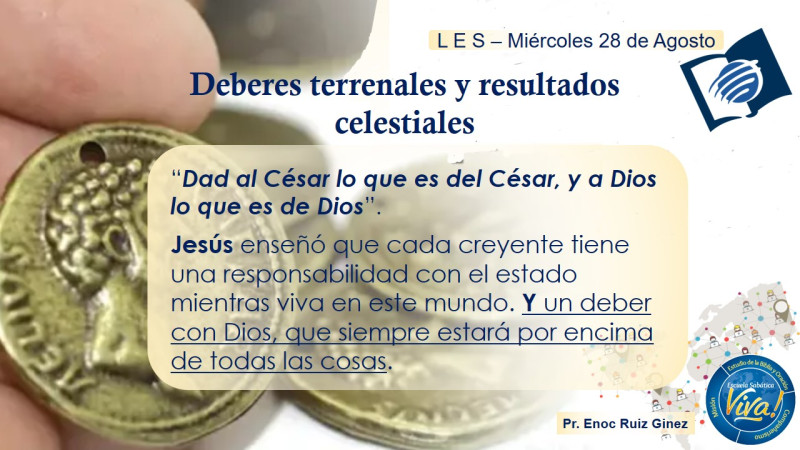 Deberes terrenales y resultados celestiales