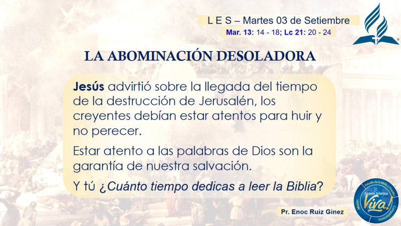 LA ABOMINACIÓN DESOLADORA