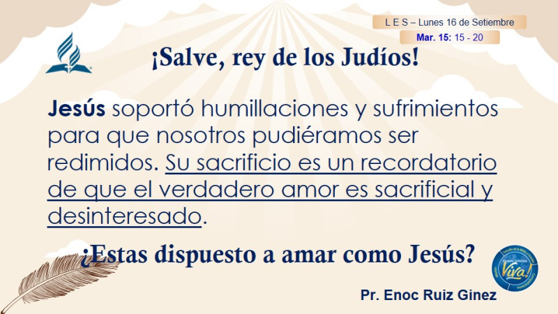 LES -¡SALVE, REY DE LOS JUDÍOS!