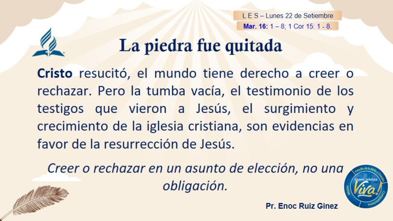 LES - LA PIEDRA FUE QUITADA