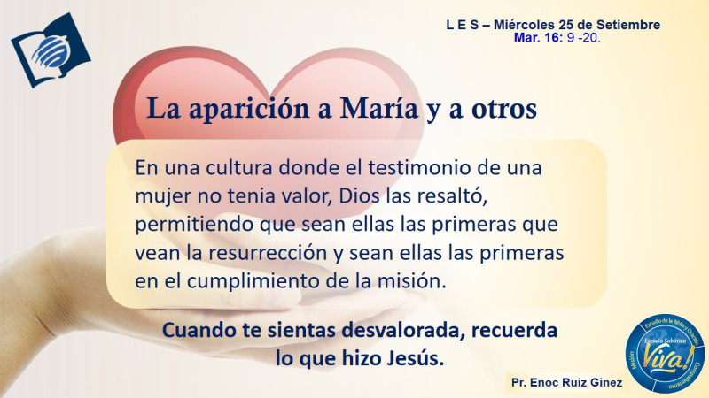 LES - LA APARICIÓN A MARÍA Y A OTROS