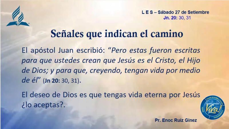 LES - SEÑALES QUE INDICAN EL CAMINO