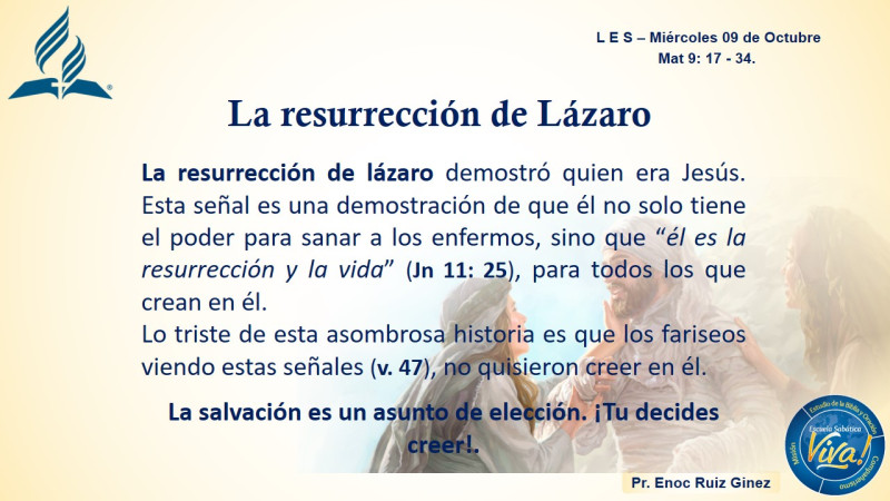 LES - LA RESURRECCIÓN DE LAZARO