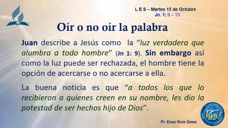 LES - OÍR O NO OÍR LA PALABRA