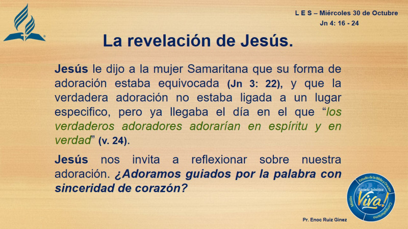 LES - LA REVELACIÓN DE JESÚS