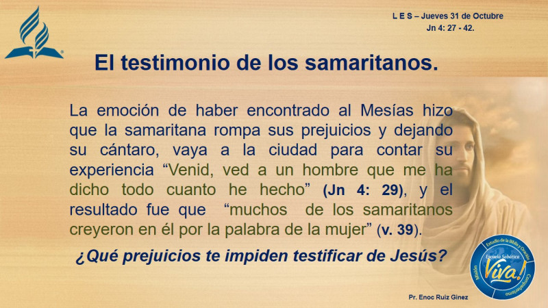 LES - EL TESTIMONIO DE LOS SAMARITANOS