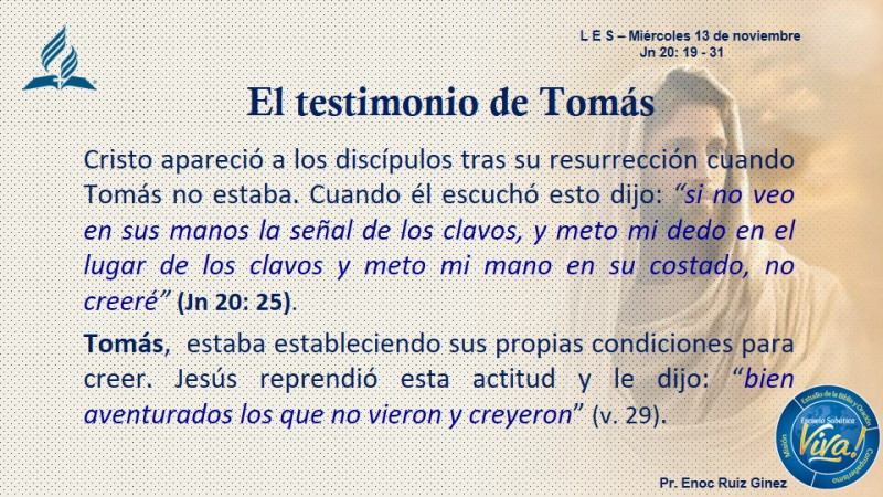 LES - EL TESTIMONIO DE TOMÁS