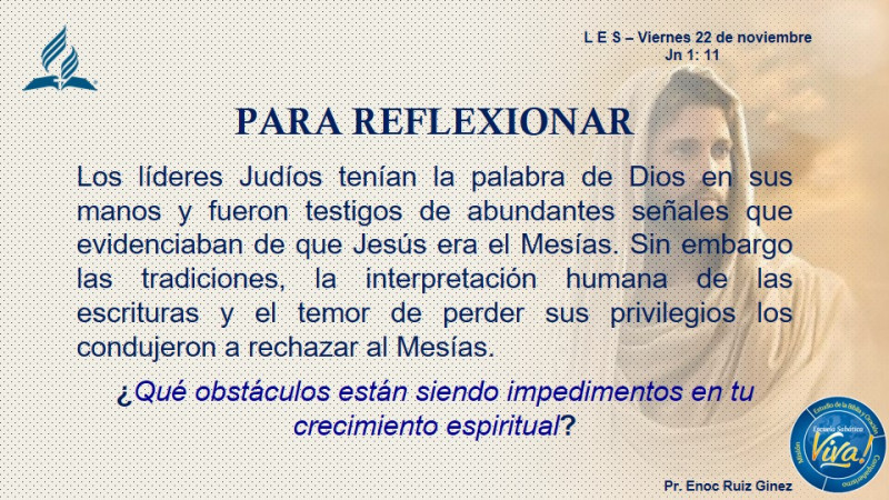 LES - PARA REFLEXIONAR 22-11-24