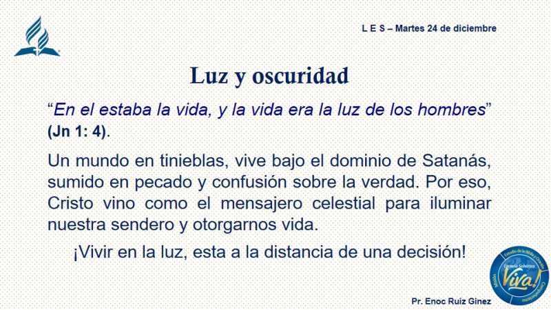 LES - LUZ Y OSCURIDAD