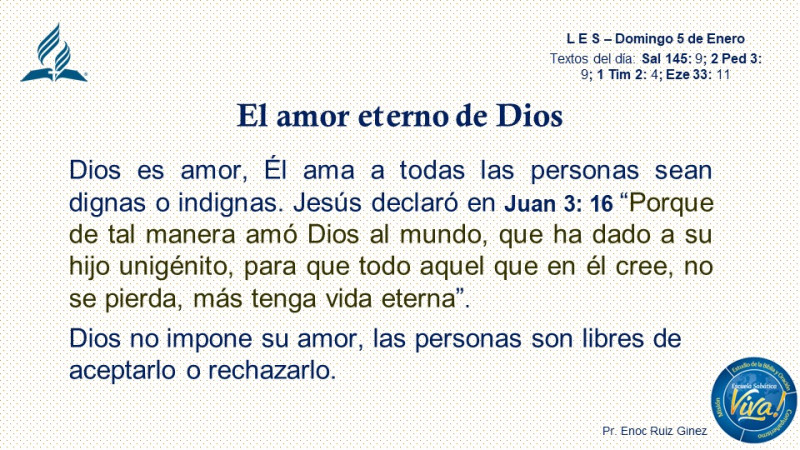 L E S - EL AMOR DE DIOS