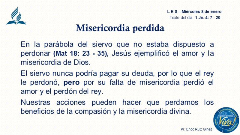 L E S - MISERICORDIA PERDIDA