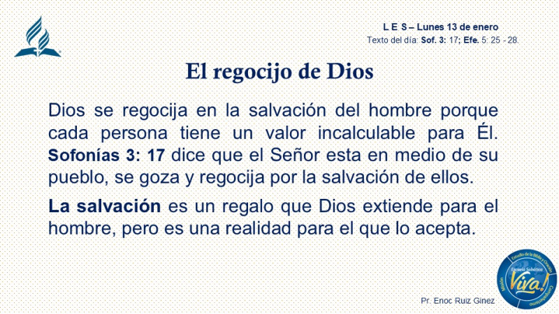 L E S - EL REGOCIJO DE DIOS.