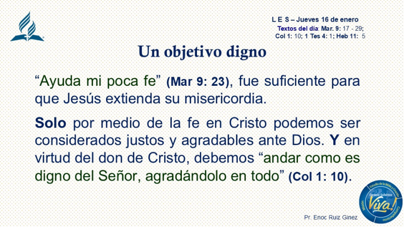 L E S - UN OBJETIVO DIGNO