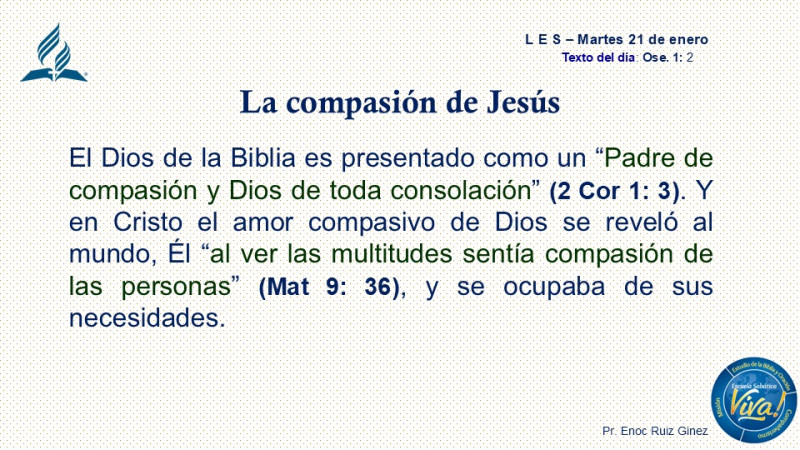 L E S - LA COMPASIÓN DE JESÚS.