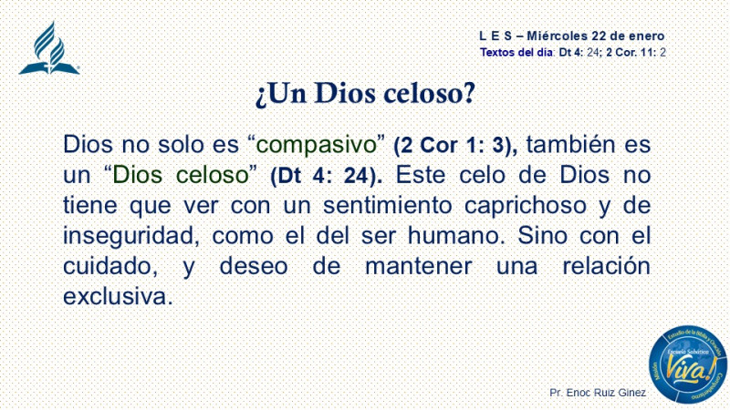 L E S - ¿UN DIOS CELOSO?