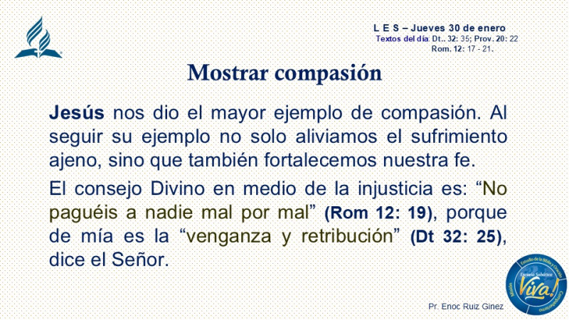 LES, REFLEXIÓN - MOSTRAR COMPASIÓN