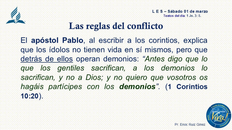 LES, REFLEXIÓN - LAS REGLAS DEL CONFLICTO