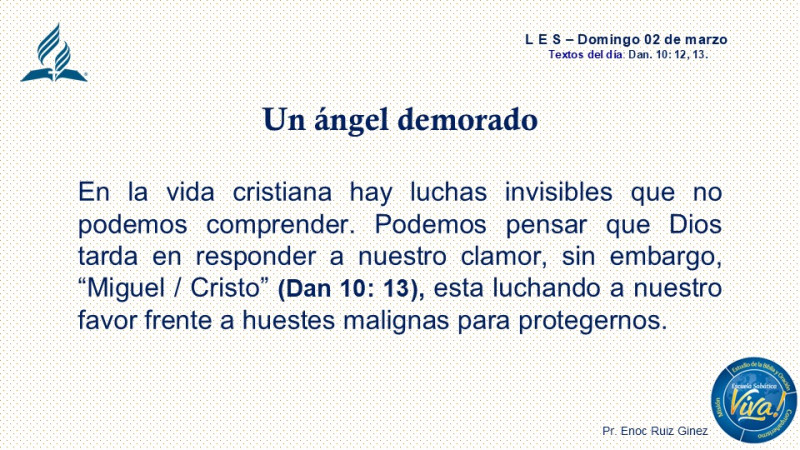 LES, REFLEXIÓN - UN ÁNGEL DEMORADO