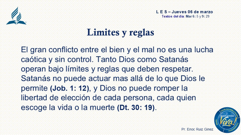LES, Reflexión - LIMITES Y REGLAS