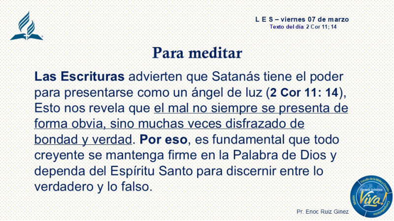 LES, REFLEXIÓN - PARA MEDITAR