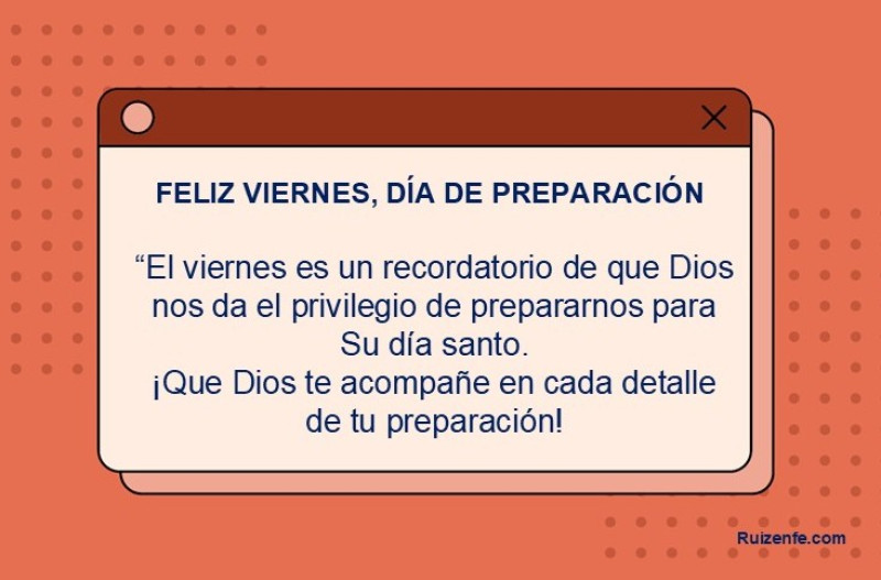 FELIZ VIERNES - DÍA DE PREPARACIÓN