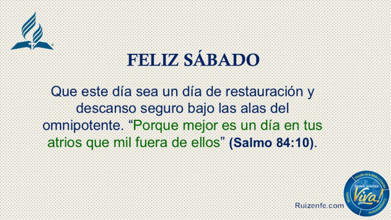 FELIZ SÁBADO 05 de Abril