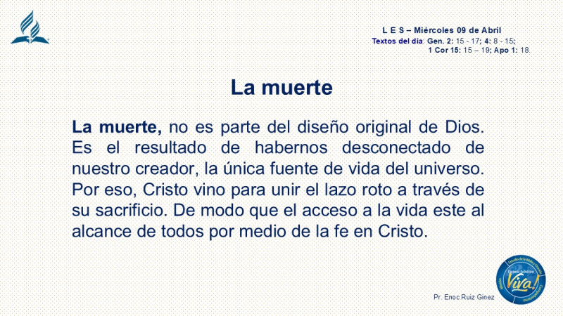 LES, REFLEXIÓN - LA MUERTE