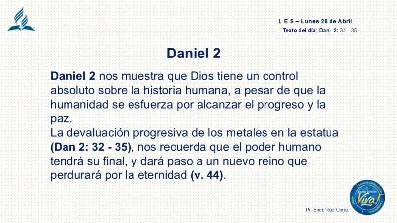 LES, REFLEXIÓN - DANIEL 2