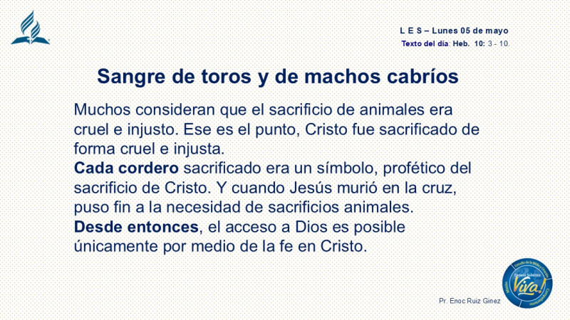LES, REFLEXIÓN - SANGRE DE TOROS Y DE MACHOS CABRÍOS.