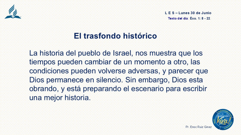 LES, REFLEXIÓN - EL TRASFONDO HISTÓRICO