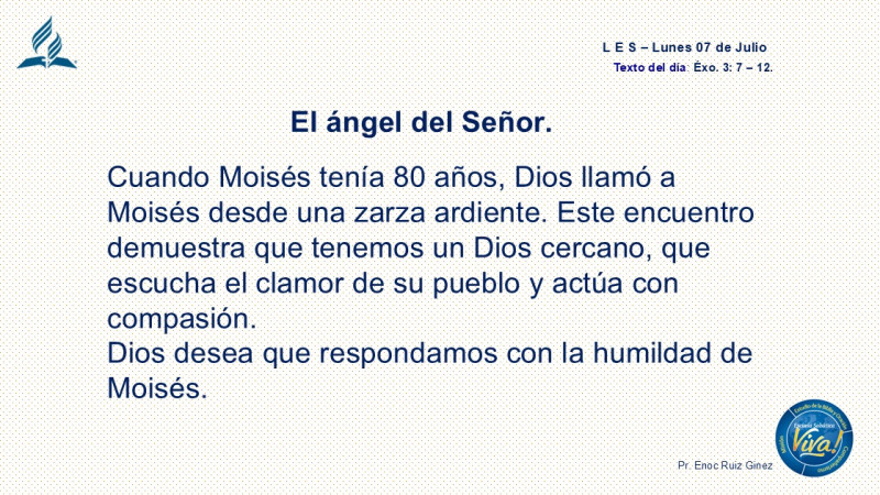 LES, REFLEXIÓN - EL ANGEL DEL SEÑOR