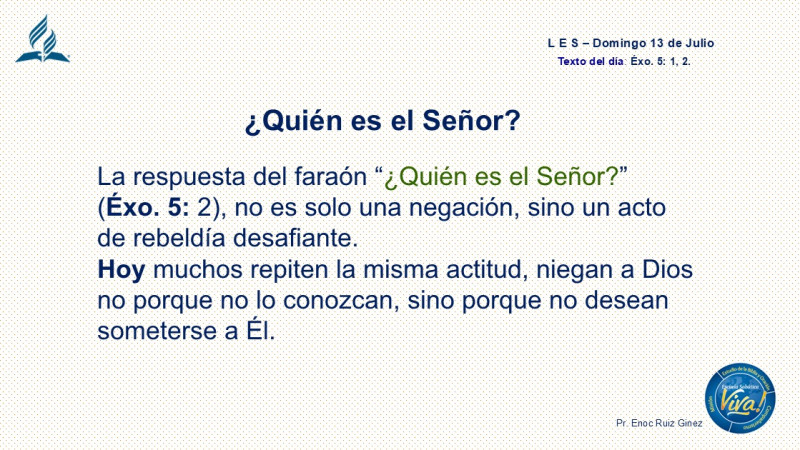 LES, REFLEXIÓN - ¿QUIÉN ES EL SEÑOR?